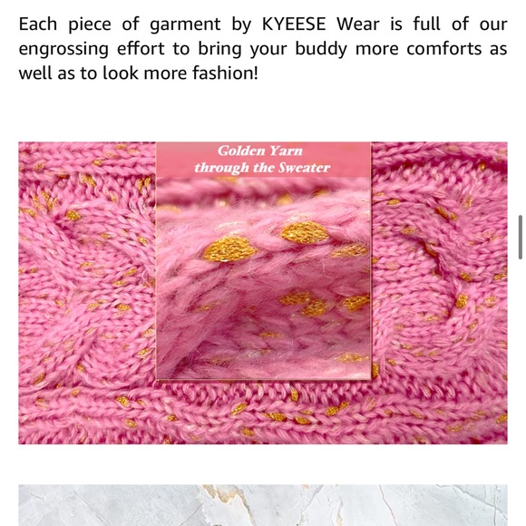 NEW Kyeese Dog Sweater, Small Breeds S 🐶💕 - Picture 5 of 13